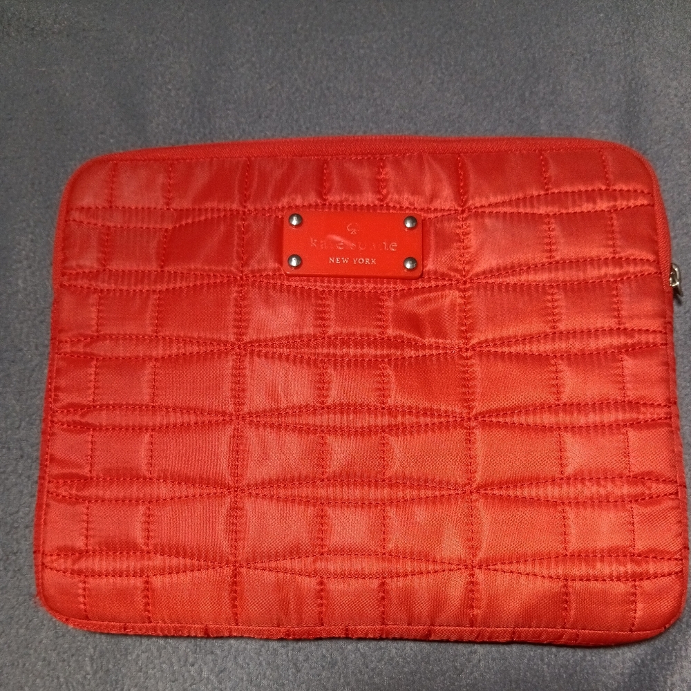 Kate Spade quilted tablet sleeve- Persimnon